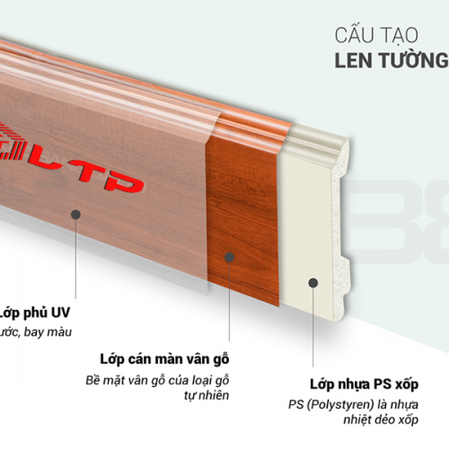 Len chân tường nhựa cao 95mm